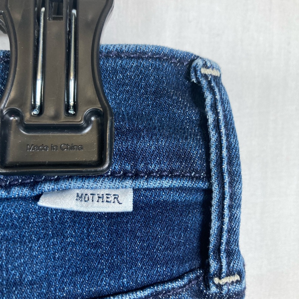NWT MOTHER The Mid Rise Dazzler Ankle Fray Jeans Fancy Meeting You Here Wash 31 - Picture 11 of 15